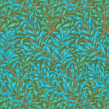 Morris & Co Willow Bough Olive/Turquoise Wallpaper