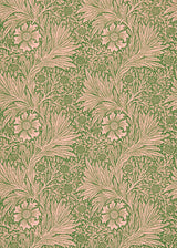 Morris & co Marigold Pink/Olive Wallpaper