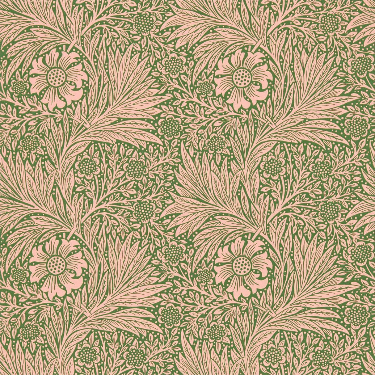 Morris & Co Marigold Pink/Olive Wallpaper