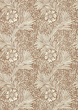 Morris & co Marigold Chocolate/Cream Wallpaper