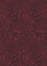 Morris & co Poppy Claret Wallpaper