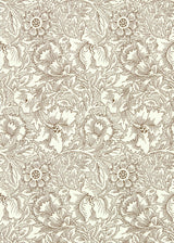 Morris & co Poppy Cream/Chocolate Wallpaper