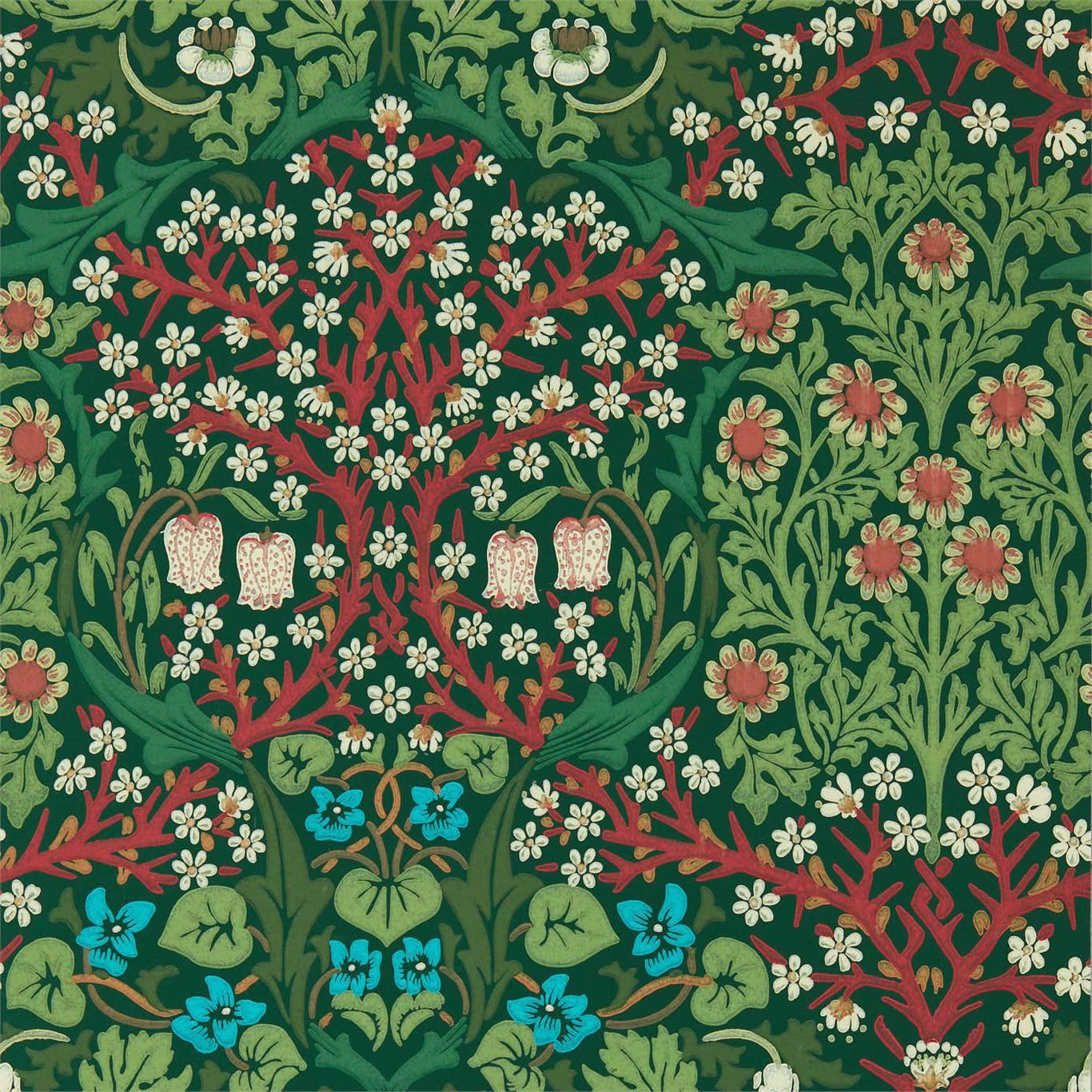 Обои бумажные Blackthorn by Morris & Co