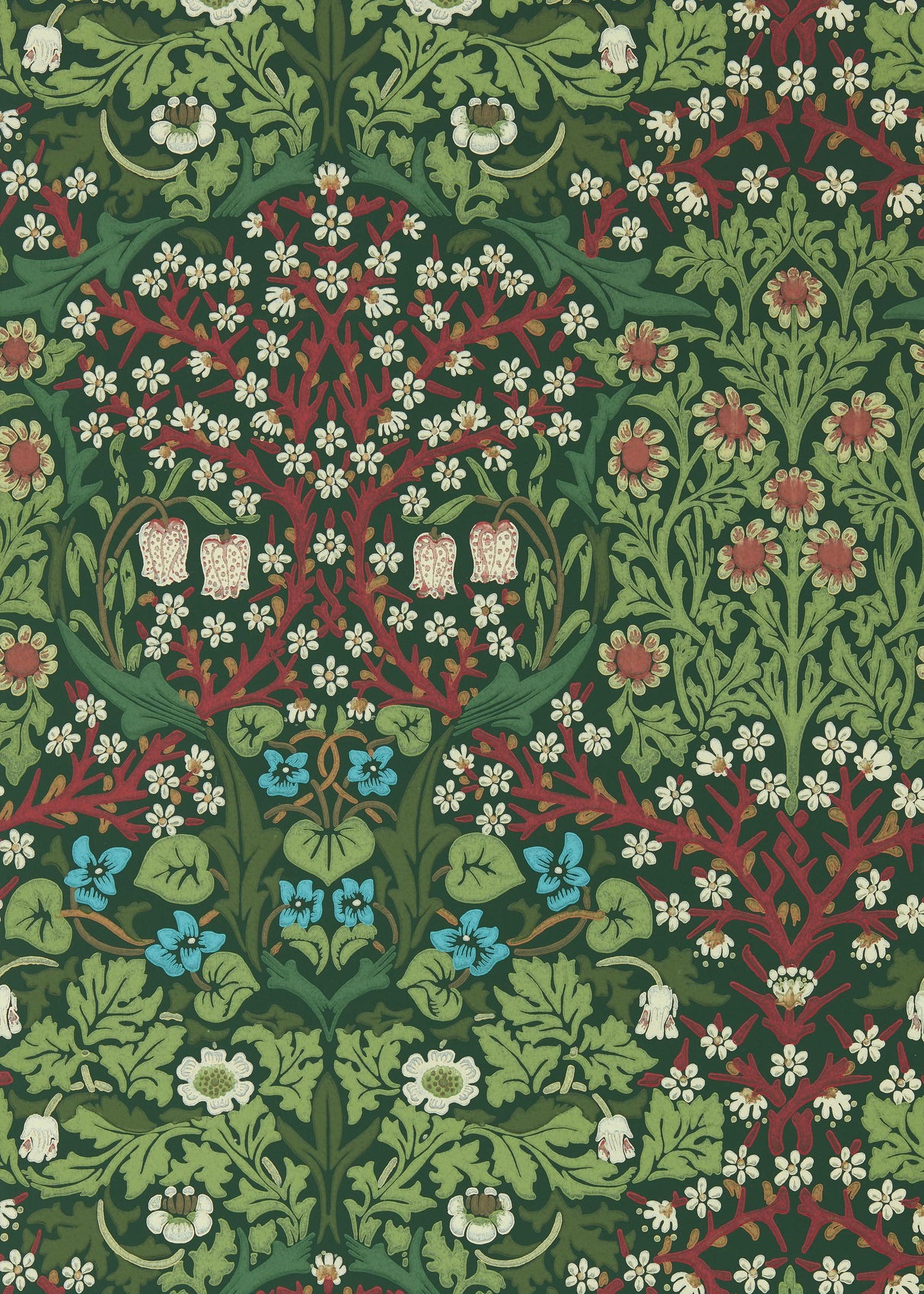 Morris & co Blackthorn Autumn Wallpaper