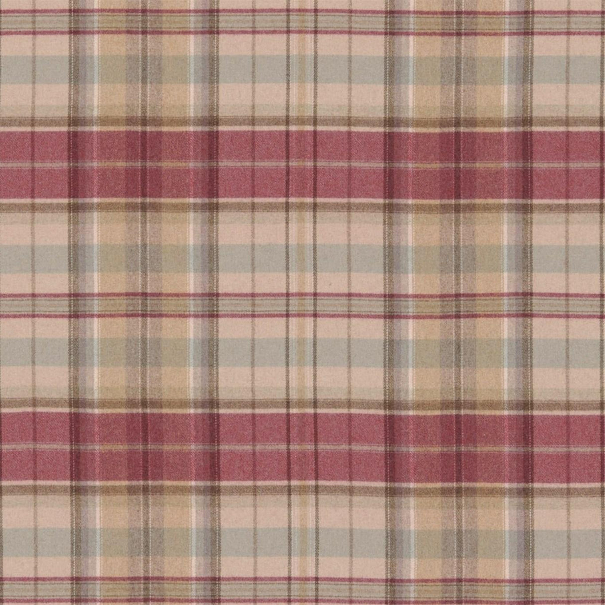Sanderson Byron Cherry/Biscuit Fabric