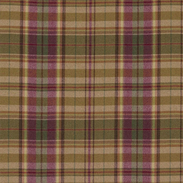 Sanderson Byron Caramel/Burgundy Fabric