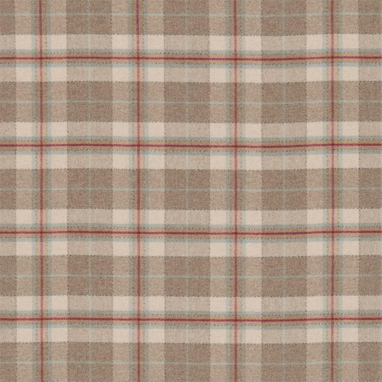 Sanderson Milton Cherry/Biscuit Fabric