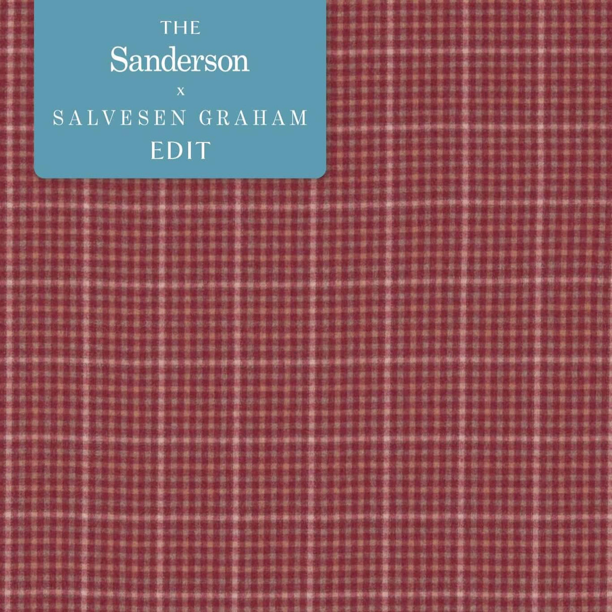 Sanderson Langtry Cherry/Biscuit Fabric