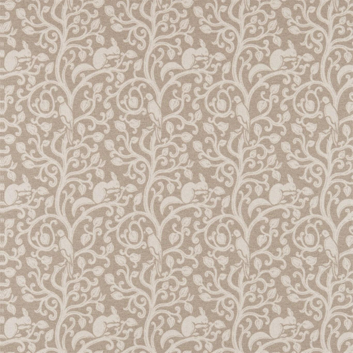Sanderson Squirrel & Dove Wool Linen Fabric