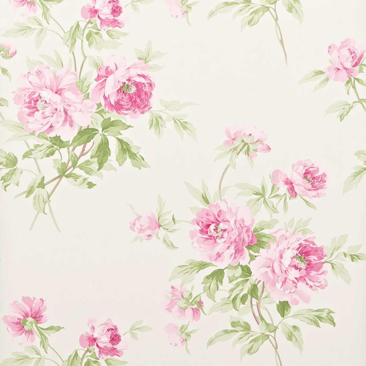 Sanderson Adele Raspberry/ Ivory Wallpaper