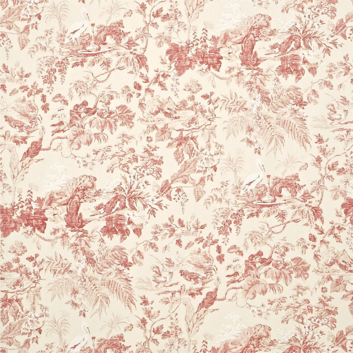 Sanderson Aesop's Fables Pink Fabric