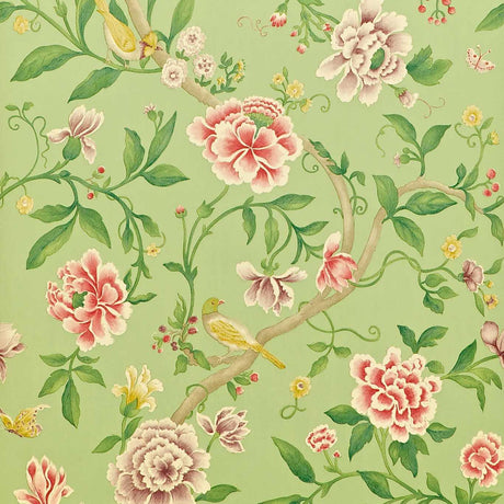 Sanderson Porcelain Garden Rose/ Fennel Wallpaper