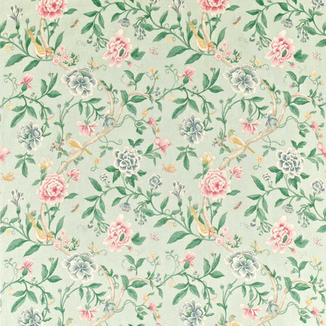 Sanderson Porcelain Garden Rose/ Duck Egg Fabric