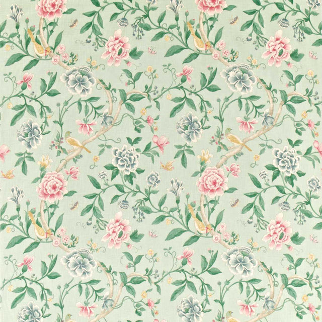 Sanderson Porcelain Garden Rose/ Duck Egg Fabric