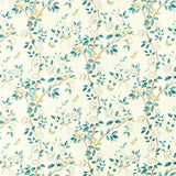 Sanderson Andhara Teal/Cream Fabric