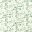 Sanderson Andhara Teal/Cream Fabric