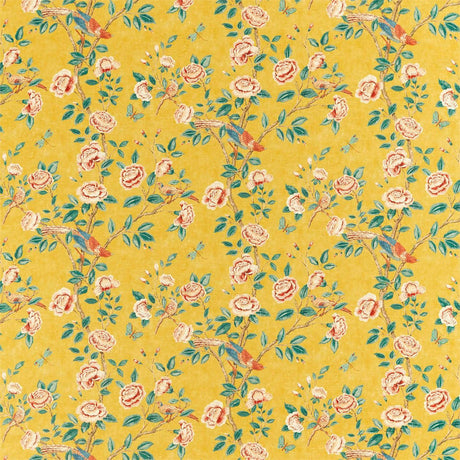 Sanderson Andhara Saffron/Teal Fabric
