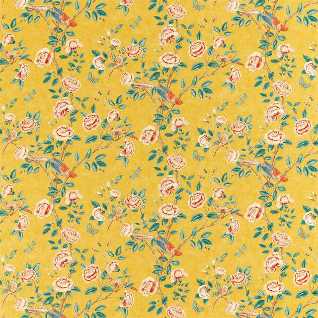 Sanderson Andhara Saffron/Teal Fabric