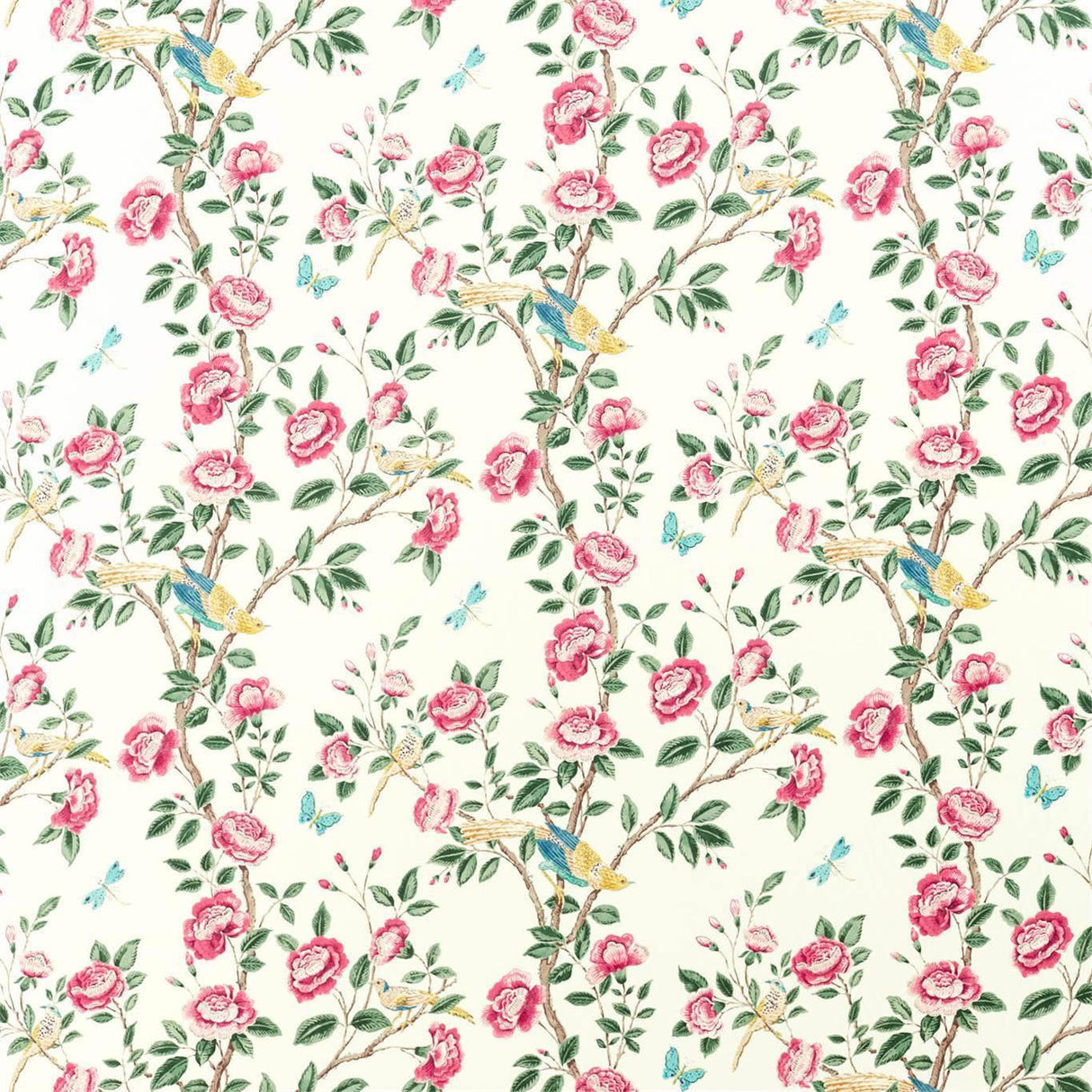 Sanderson Andhara Rose/Cream Fabric