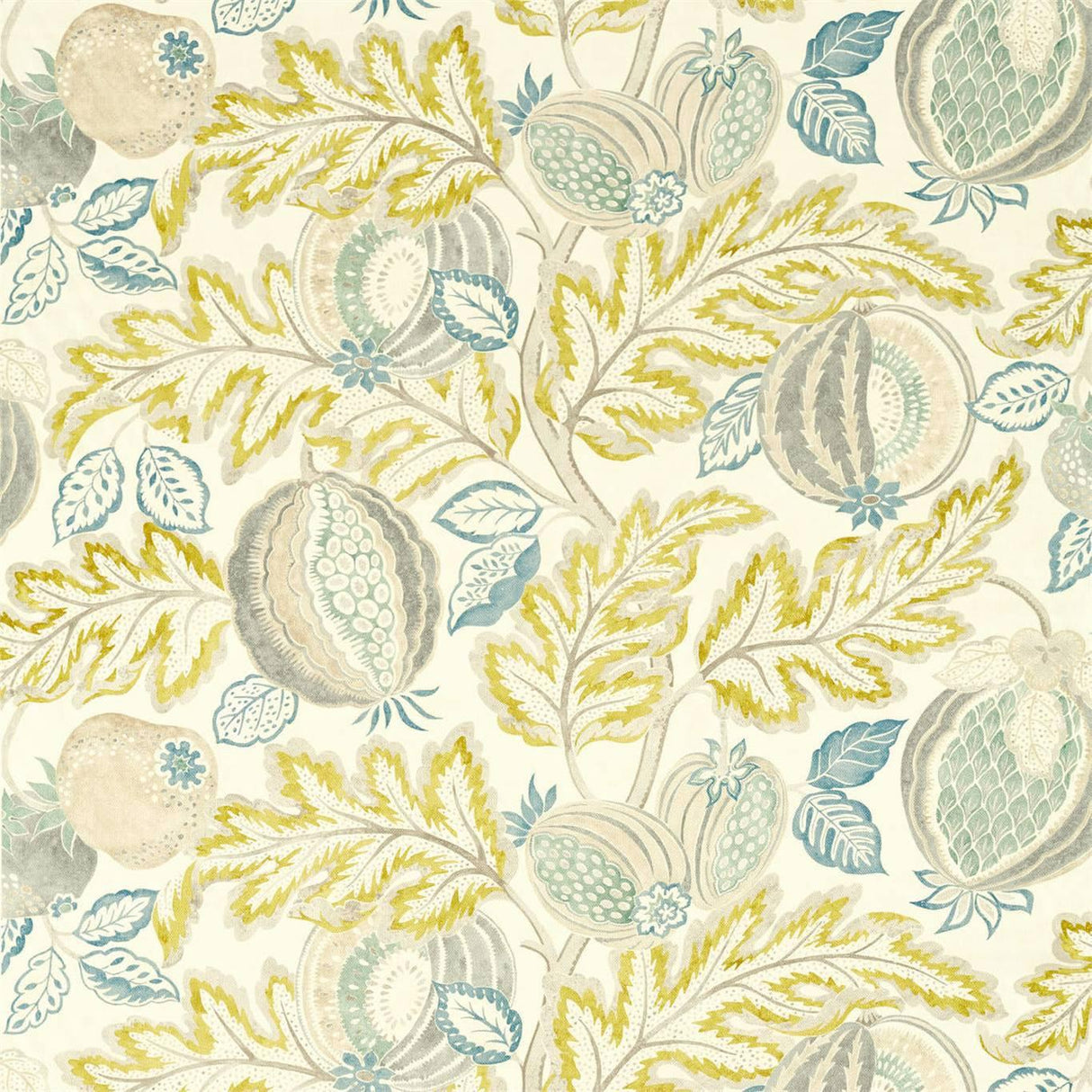 Sanderson Cantaloupe Sumac/Sage Fabric