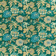 Sanderson Indra Flower Emerald Fabric