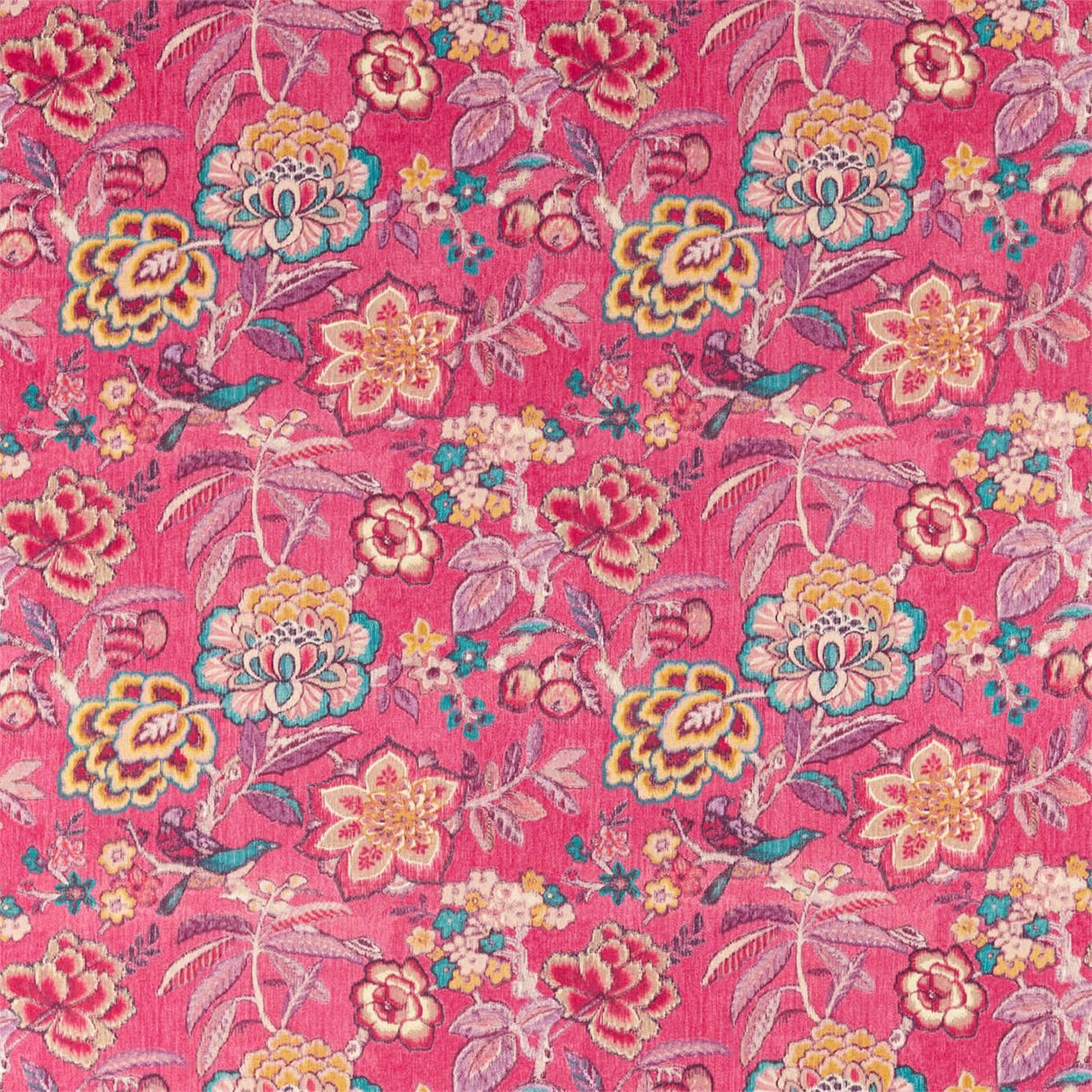 Sanderson Indra Flower Hibiscus Fabric