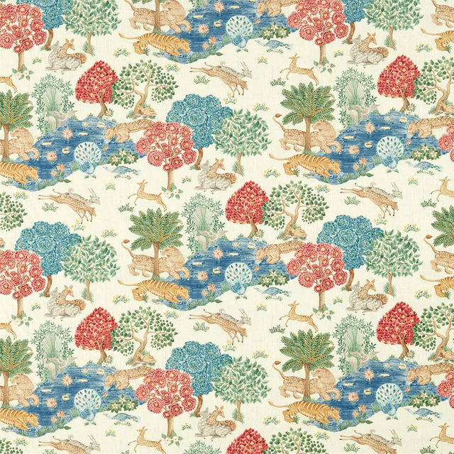 Sanderson Pamir Garden Cream/Indigo Fabric