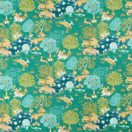 Sanderson Pamir Garden Teal Fabric