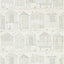 Sanderson Beach Huts Driftwood Wallpaper