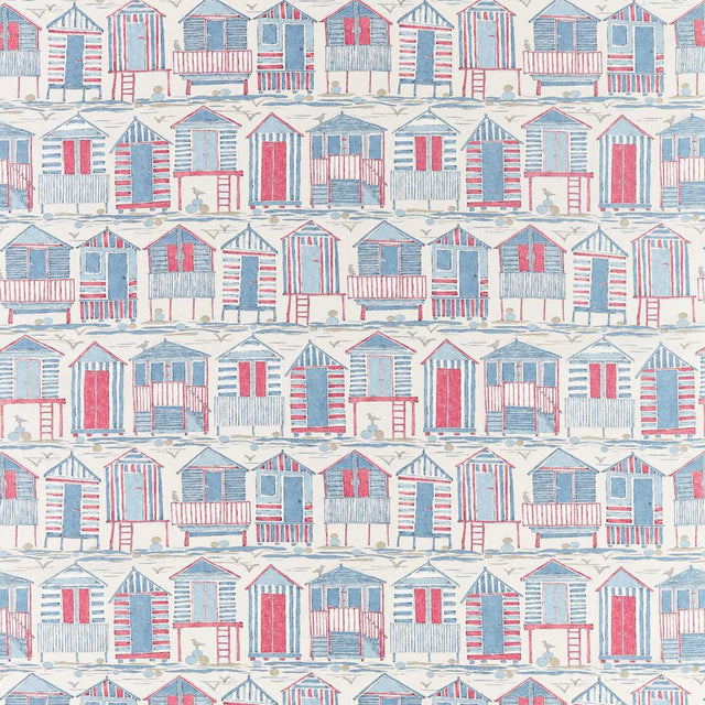Sanderson Beach Huts Nautical Fabric