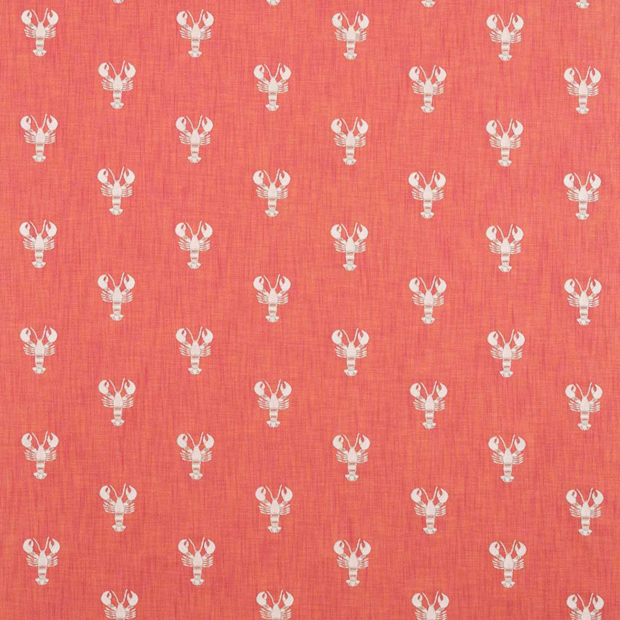 Sanderson Cromer Embroidery Coral Fabric