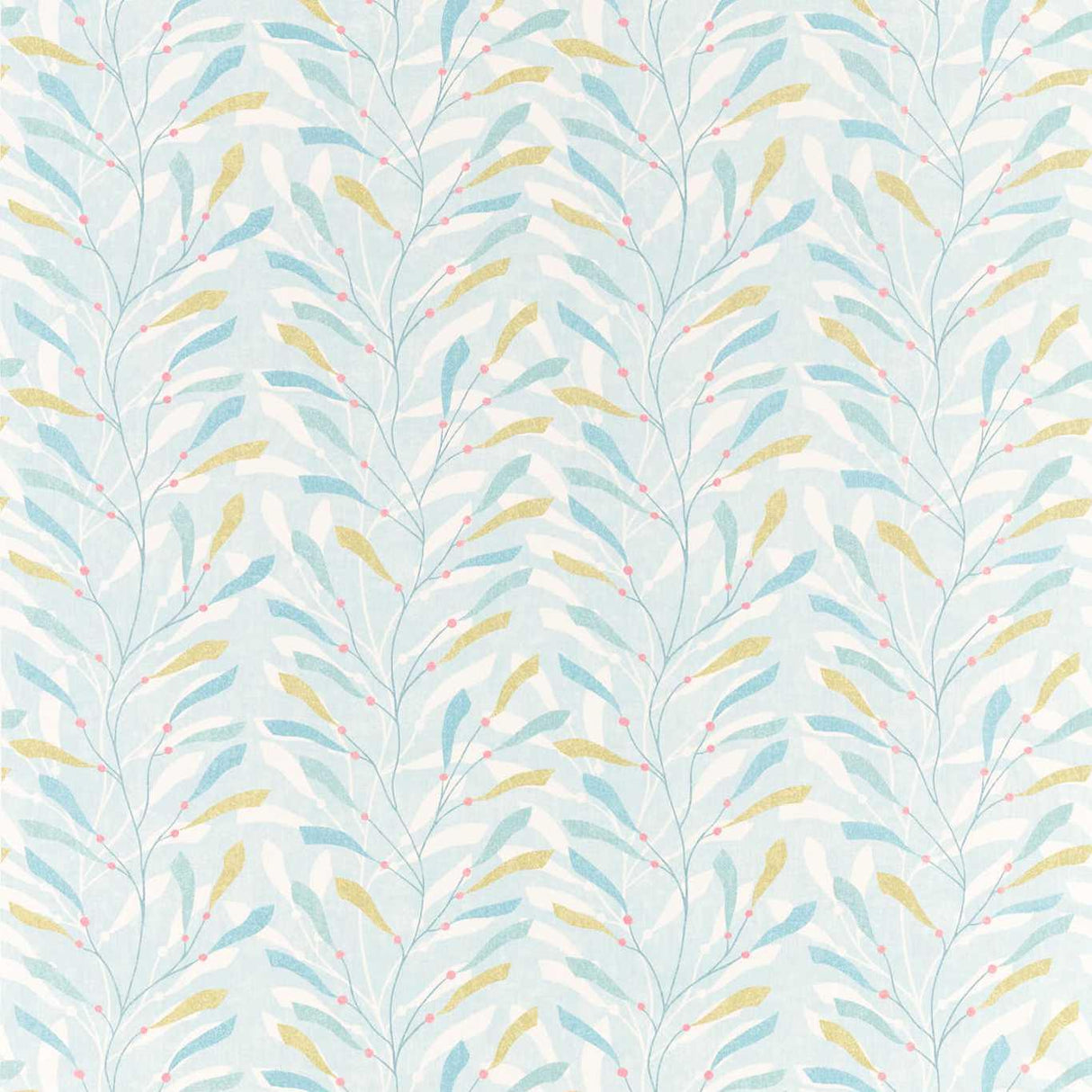Sanderson Sea Kelp Aqua/Lichen Fabric