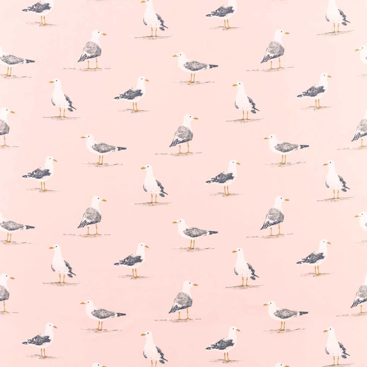 Sanderson Shore Birds Blush Fabric