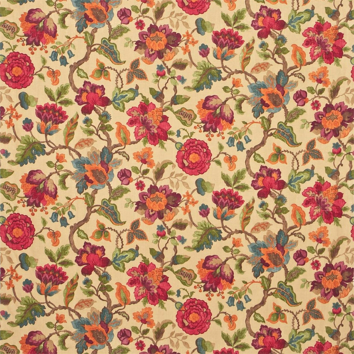 Sanderson Amanpuri Mulberry/ Amber Fabric