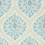 Sanderson Madurai Indigo Wallpaper