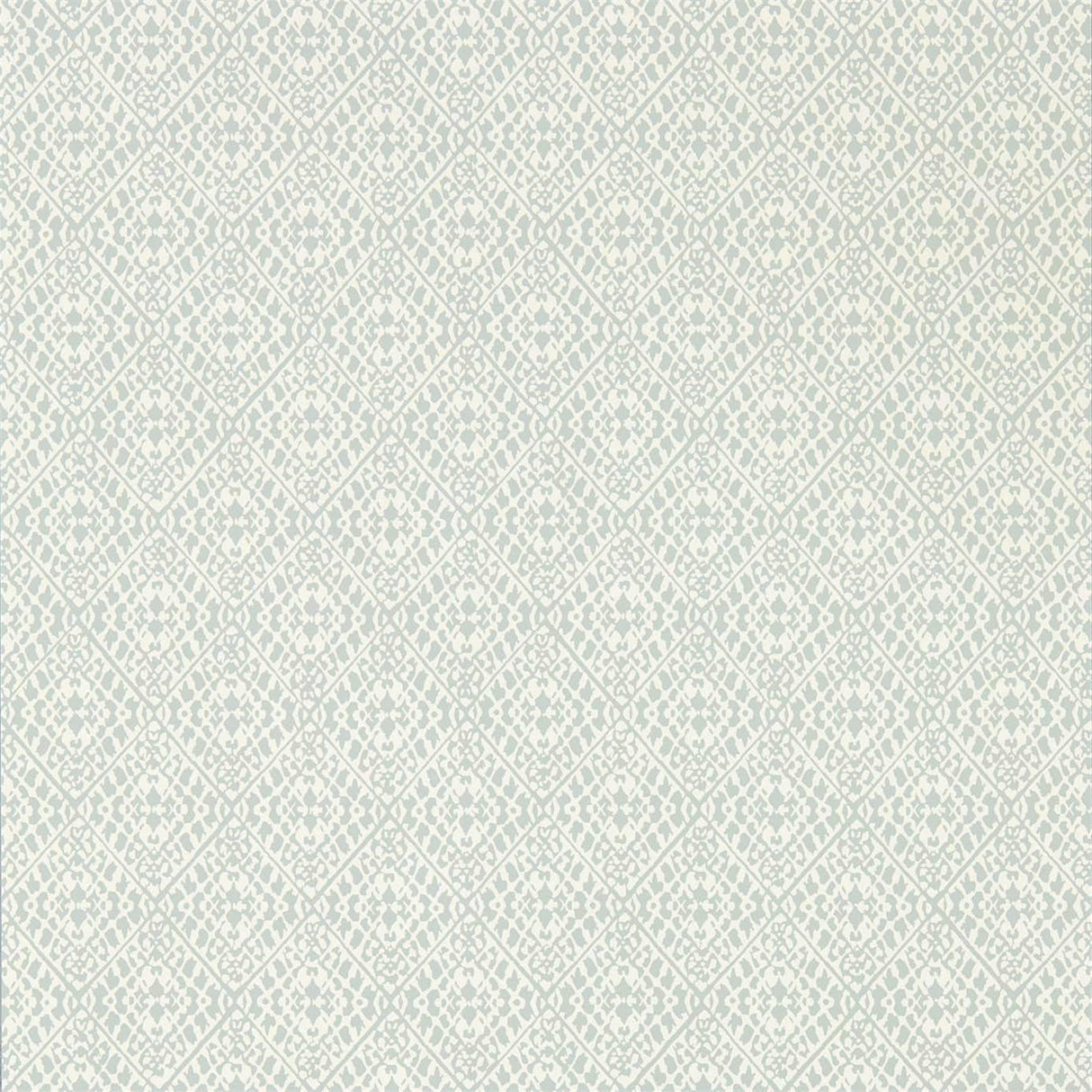 Sanderson Pinjara Trellis Blue Clay Wallpaper