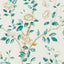 Sanderson Andhara Teal/Cream Wallpaper