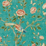 Sanderson Andhara Teal/tumeric Wallpaper