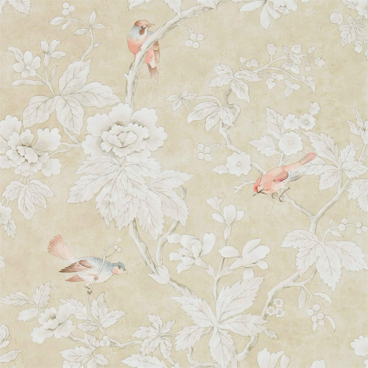 Sanderson Chiswick Grove Gold Wallpaper