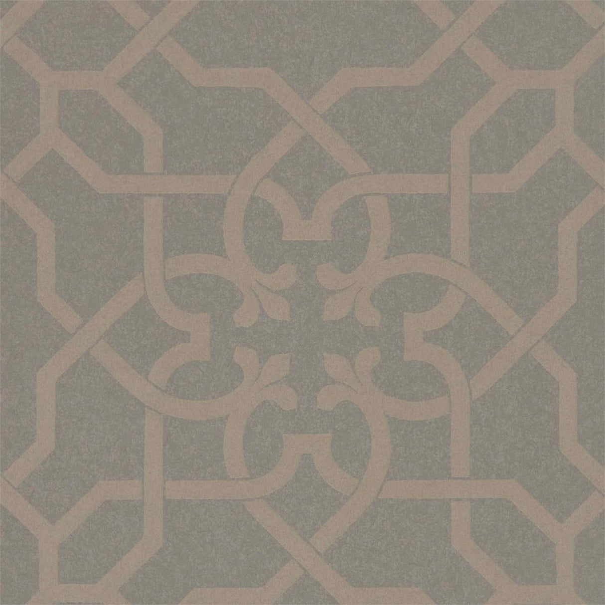 Sanderson Mawton Charcoal/Gilver Wallpaper