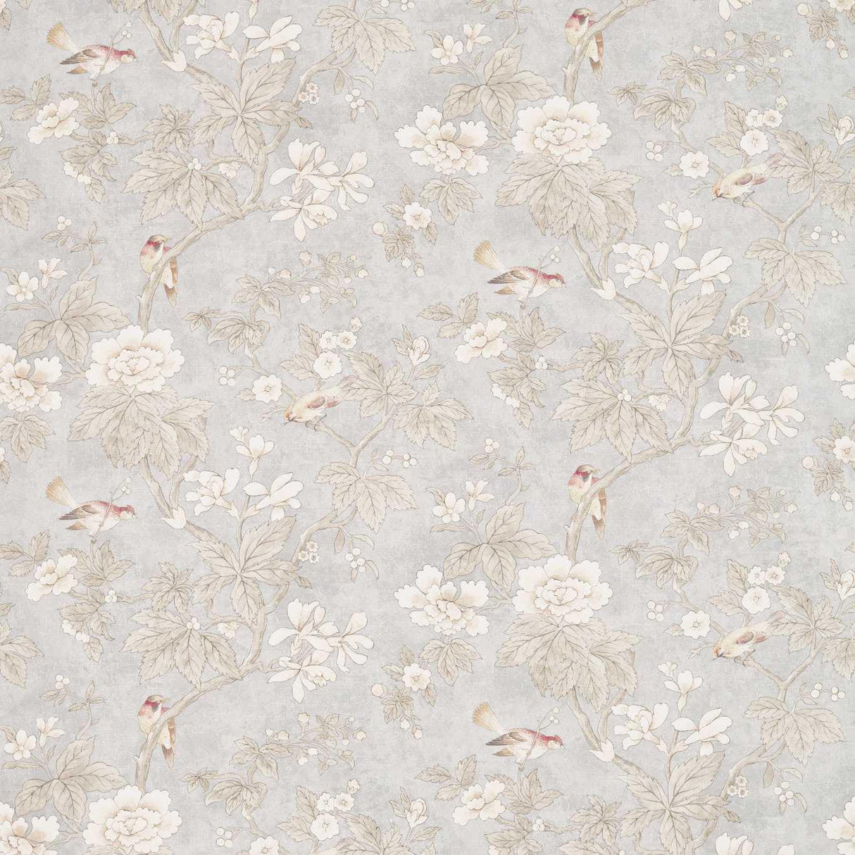 Sanderson Chiswick Grove Silver Fabric