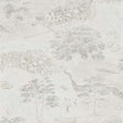 Sanderson Sea Houses Chalk/Silver Wallpaper