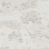 Sanderson Sea Houses Chalk/Silver Wallpaper