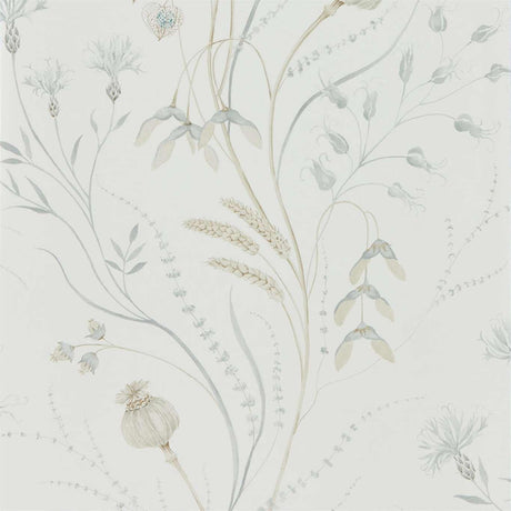 Sanderson Summer Harvest Silver/Chalk Wallpaper