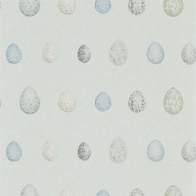 Sanderson Nest Egg Marine Aqua Wallpaper