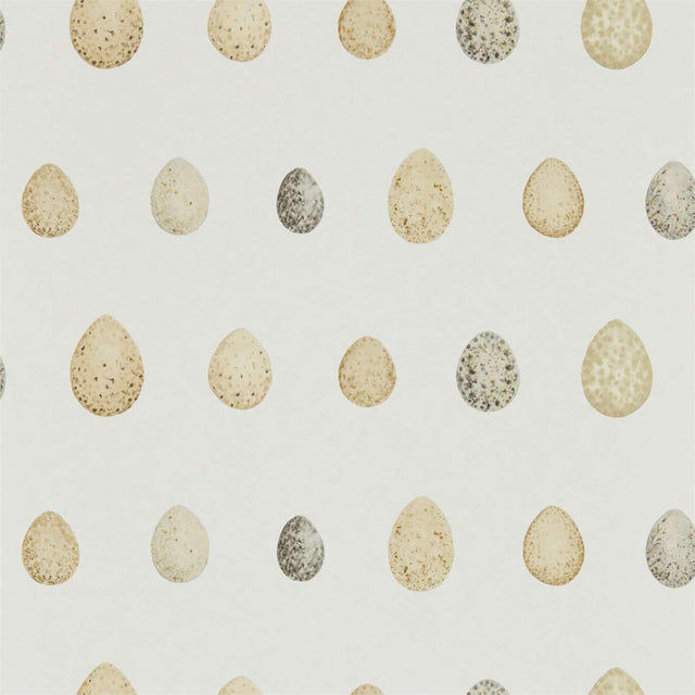 Sanderson Nest Egg Corn Graphite Wallpaper