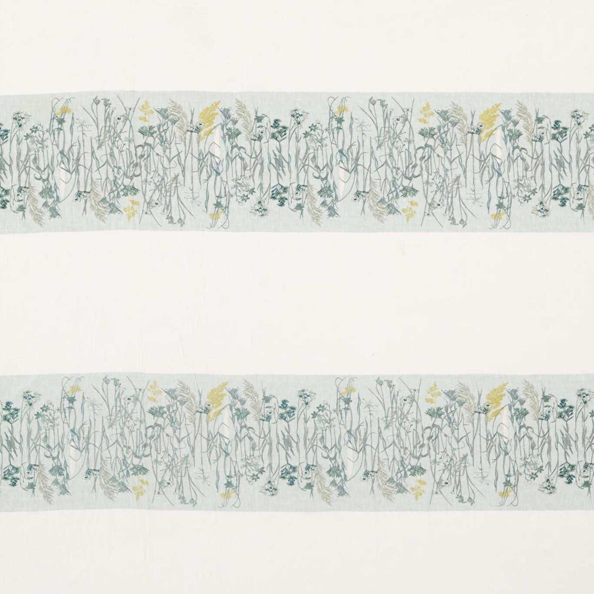 Sanderson Pressed Flowers Mist/Linden Fabric
