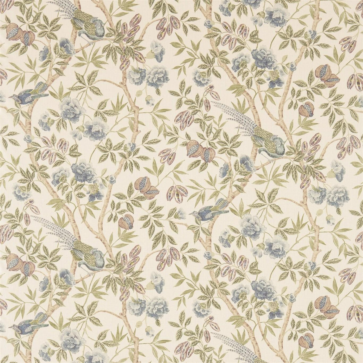 Sanderson Abbeville Blue/Ivory Fabric