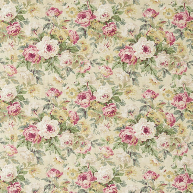 Sanderson Amelia Rose Crimson/Gold Fabric