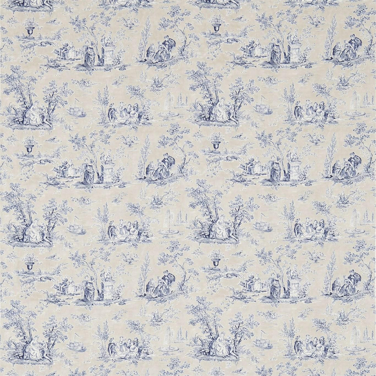 Sanderson Josette Indigo/Taupe Fabric